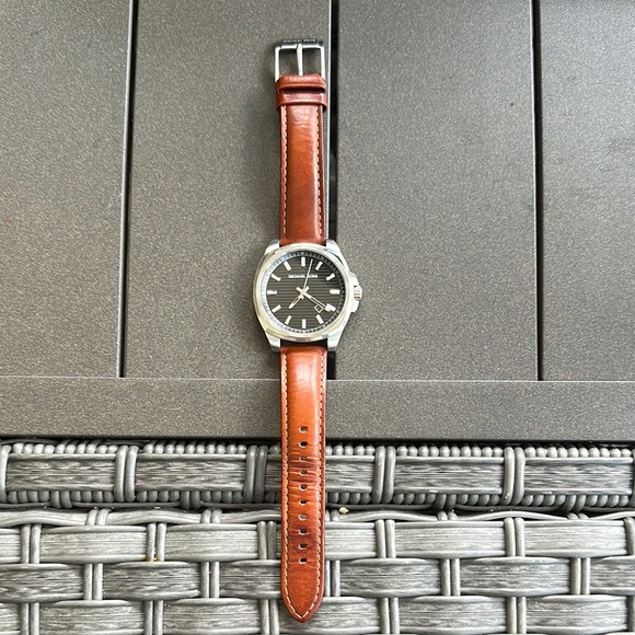 Men's Brown Leather Michael Kors Watch - Picture 1 of 6
